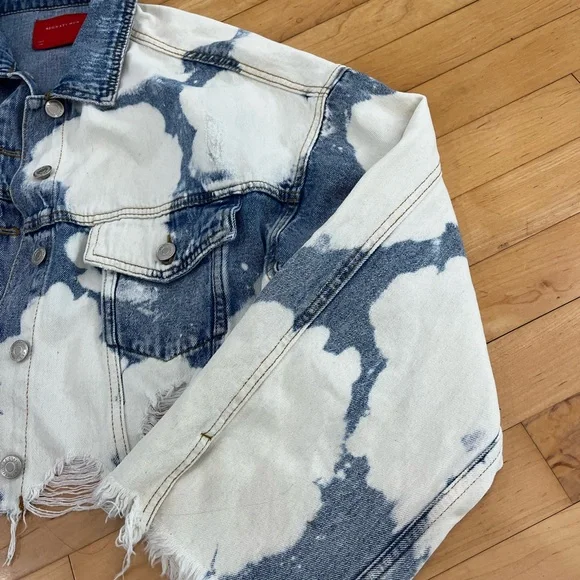 Custom Hand Painted Tennessee Vols Distressed Denim Jacket - Picture 7 of 10